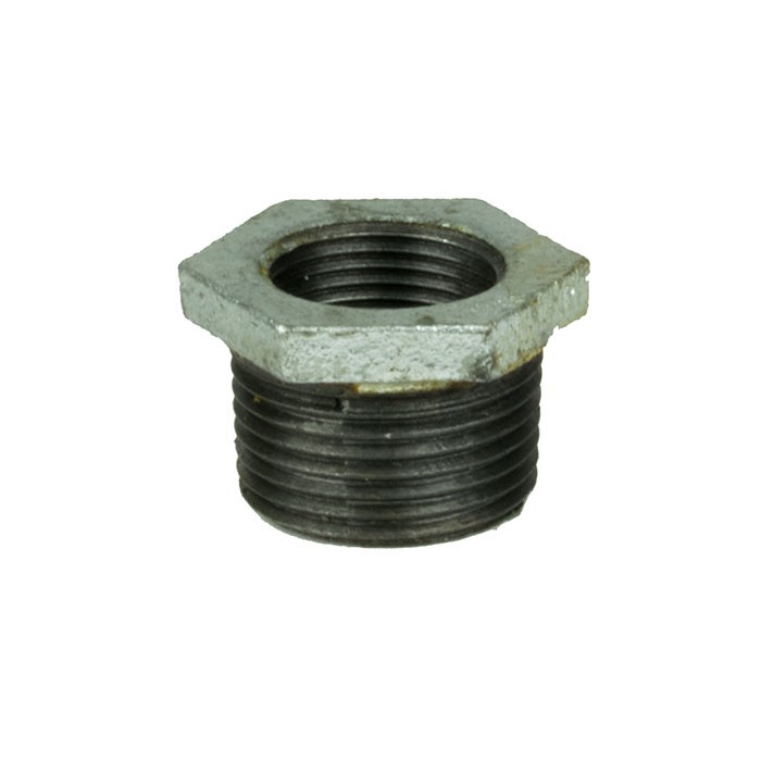 Galvanised Malleable Iron Reducing Bush - 3/4in x 1/2in BSP